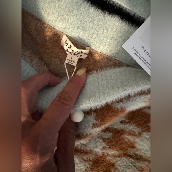 For Love and Lemons Cher cardigan and skirt set-Blue - Picture 5 of 7